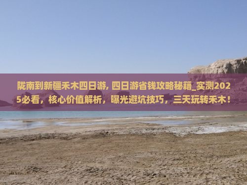 陇南到新疆禾木四日游