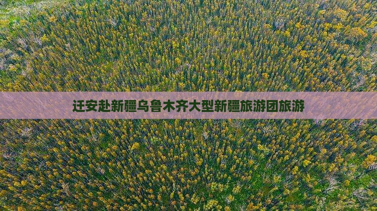 迁安去新疆乌鲁木齐大型旅游团