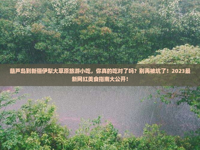 葫芦岛到新疆伊犁大草原旅游小吃