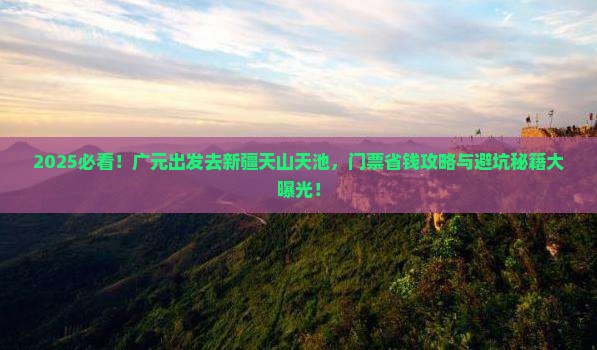 广元去新疆天山天池门票