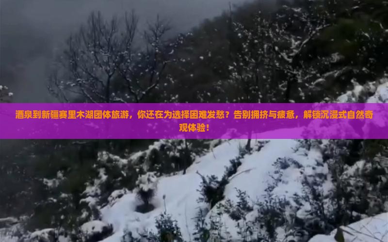 酒泉到新疆赛里木湖团体旅游