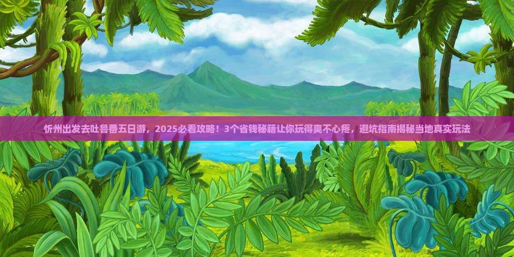 忻州去新疆吐鲁番五日游