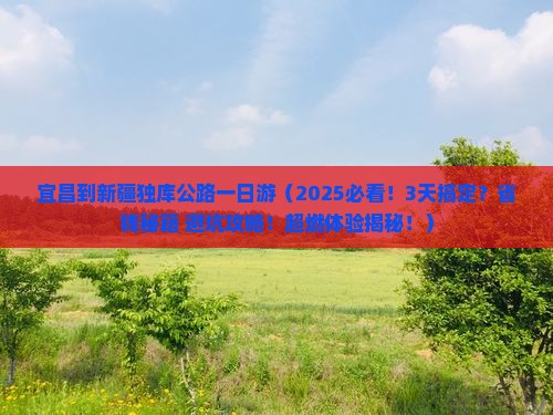 宜昌到新疆独库公路一日