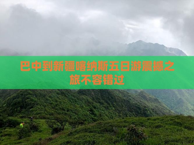 巴中到新疆喀纳斯五日游