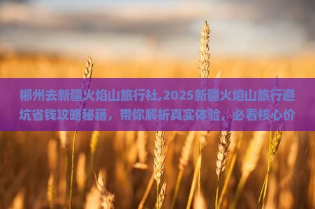 郴州去新疆火焰山旅行社
