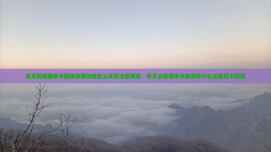 冬天到新疆禾木团体旅游