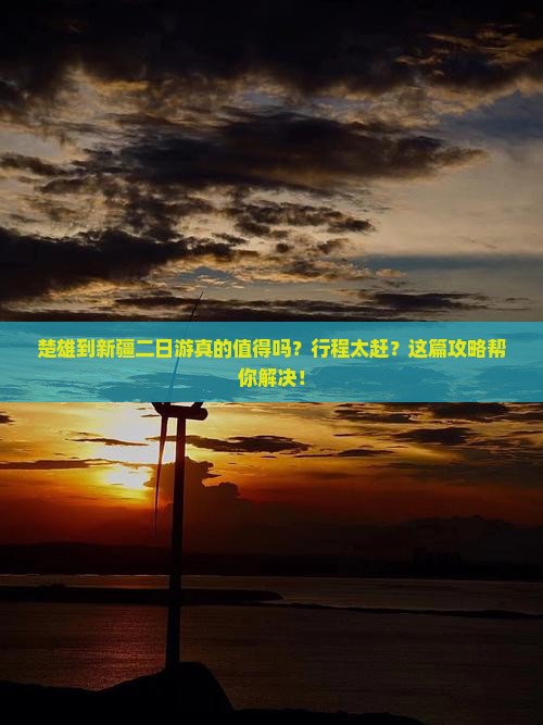 楚雄到新疆二日游