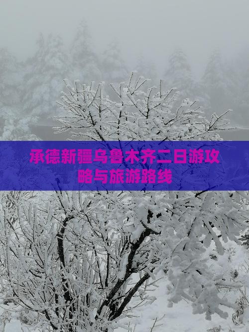 承德去新疆乌鲁木齐二日游