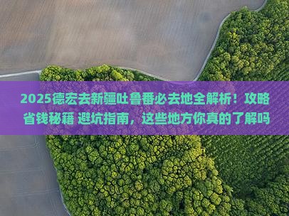 德宏去新疆吐鲁番必去地