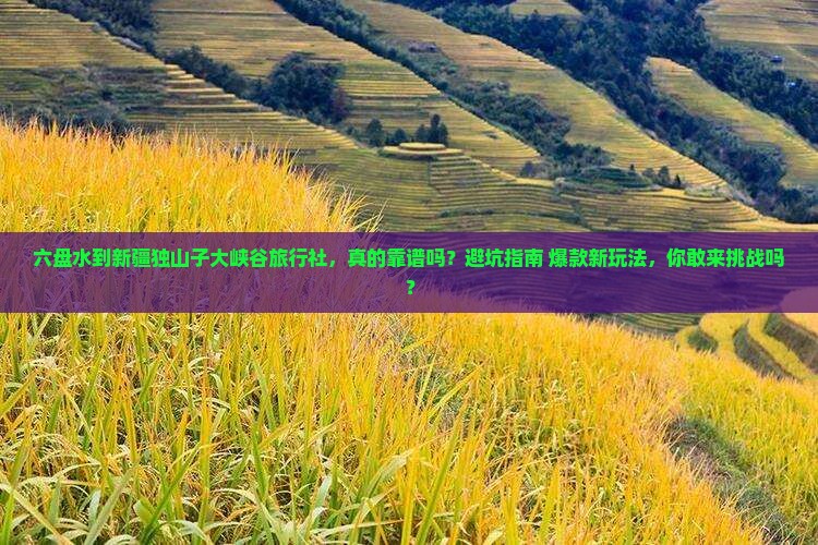 六盘水到新疆独山子大峡谷旅行社