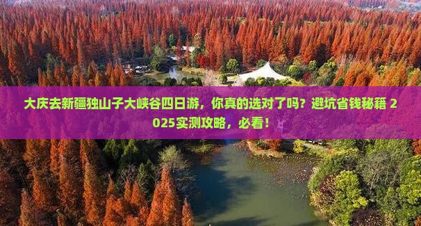 大庆去新疆独山子大峡谷四日游