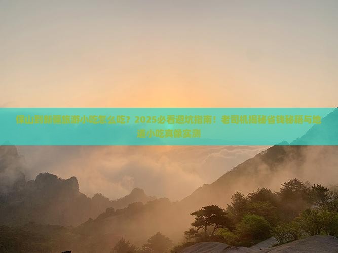 保山到新疆旅游小吃