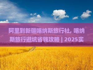 阿里到新疆喀纳斯旅行社