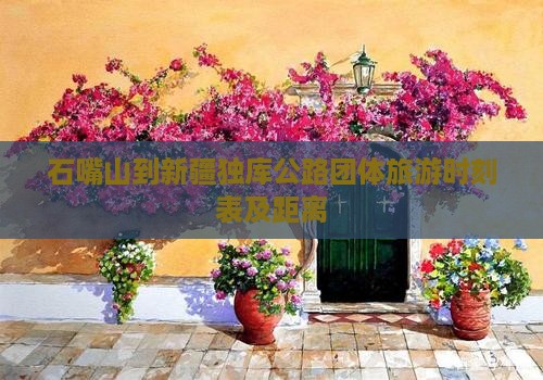 石嘴山到新疆独库公路团体旅游