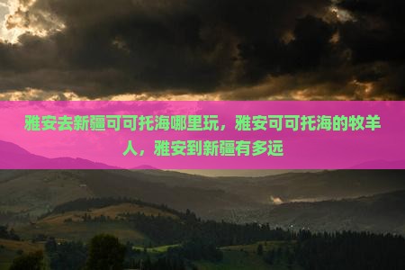 雅安去新疆可可托海哪里玩