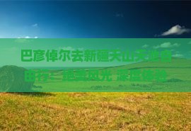巴彦倬尔去新疆天山天池自由行