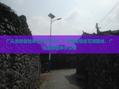 广元去新疆独库公路七日游