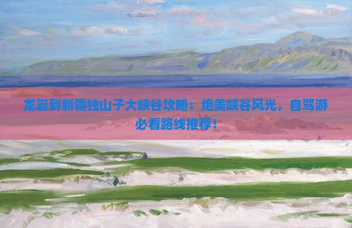 龙岩到新疆独山子大峡谷攻略