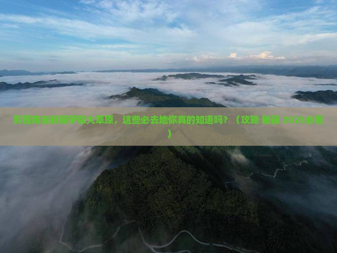 黔西南去新疆伊犁大草原必去地