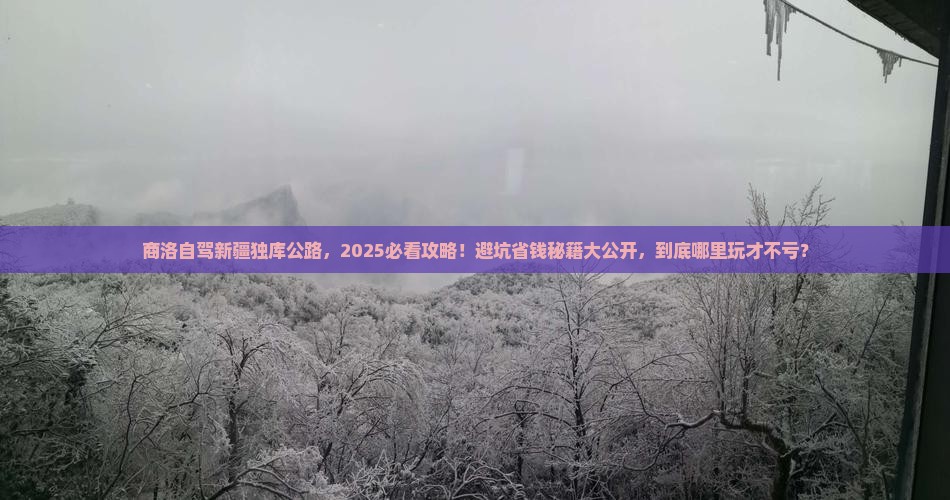 商洛到新疆独库公路哪里玩