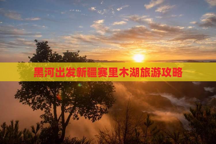 黑河去新疆赛里木湖攻略