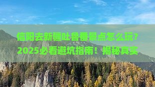 信阳去新疆吐鲁番景点