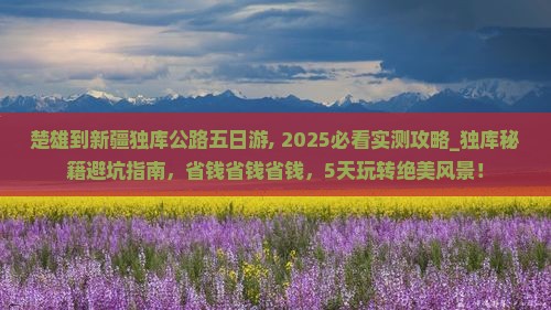 楚雄到新疆独库公路五日游
