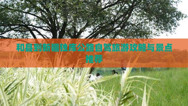 和县到新疆独库公路景点