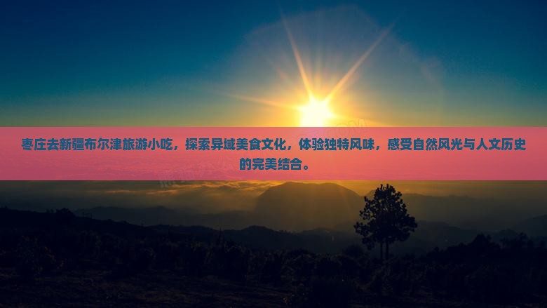 枣庄去新疆布尔津旅游小吃