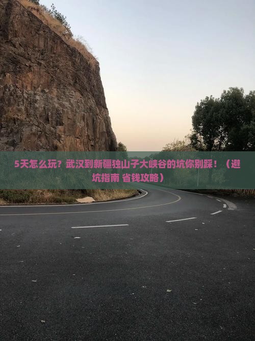 武汉到新疆独山子大峡谷五日游