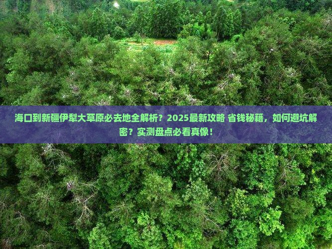 海口到新疆伊犁大草原必去地