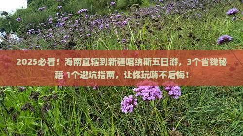海南省直辖到新疆喀纳斯五日游