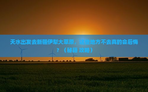 天水到新疆伊犁大草原必去地