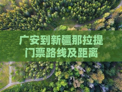 广安到新疆那拉提门票