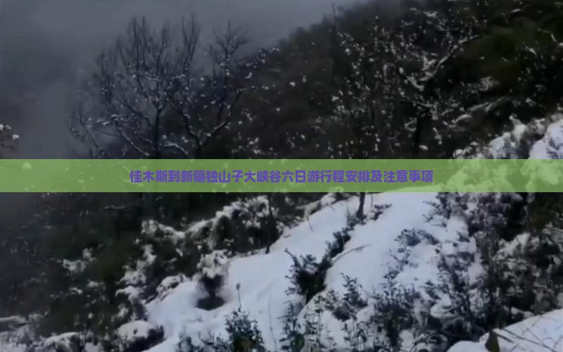 佳木斯到新疆独山子大峡谷六日游