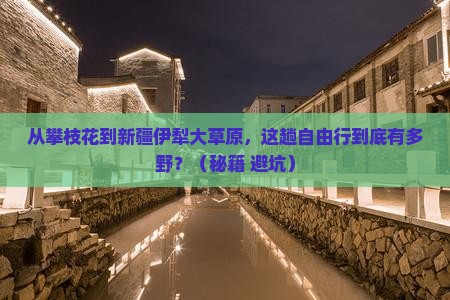 攀枝花到新疆伊犁大草原自由行