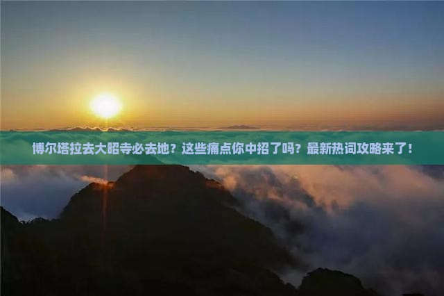 博尔塔拉去西藏大昭寺必去地
