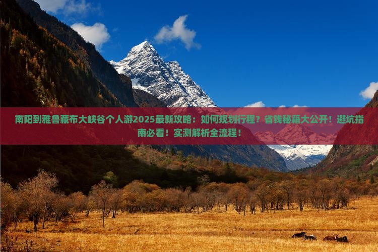 南阳到西藏雅鲁藏布大峡谷个人游