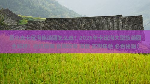 嘉兴去西藏卡定沟大型旅游团
