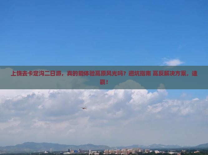 上饶去西藏卡定沟二日游