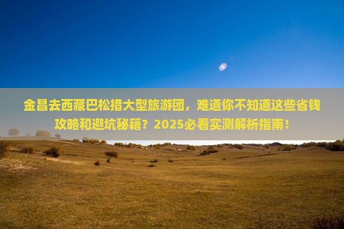 金昌去西藏巴松措大型旅游团