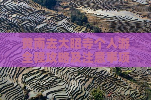 黄南去西藏大昭寺个人游