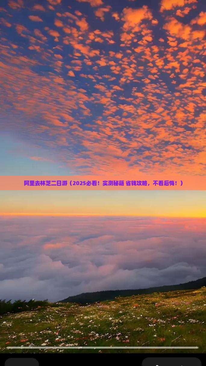 阿里去西藏林芝二日游
