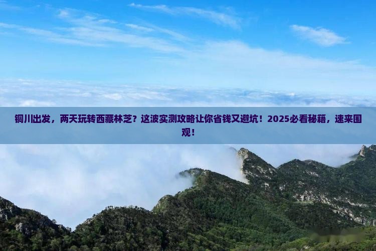 铜川到西藏林芝二日游 铜川到西藏林芝二日游