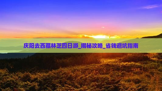 庆阳去西藏林芝四日游