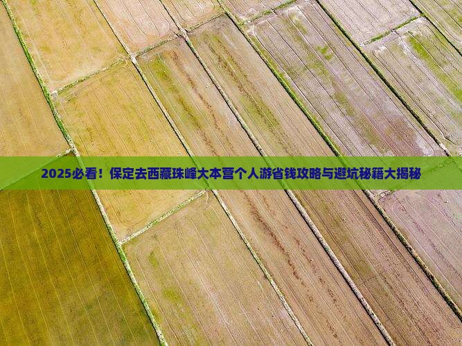 保定去西藏珠峰大本营个人游