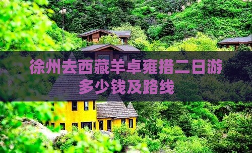 徐州去西藏羊卓雍措二日游