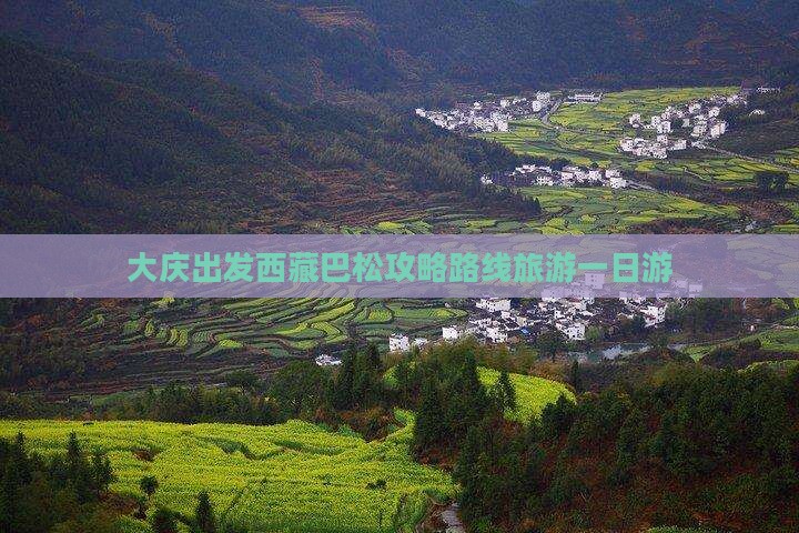 大庆到西藏巴松措一日