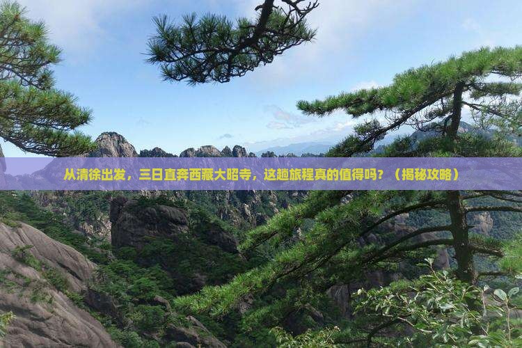 清徐到西藏大昭寺三日游