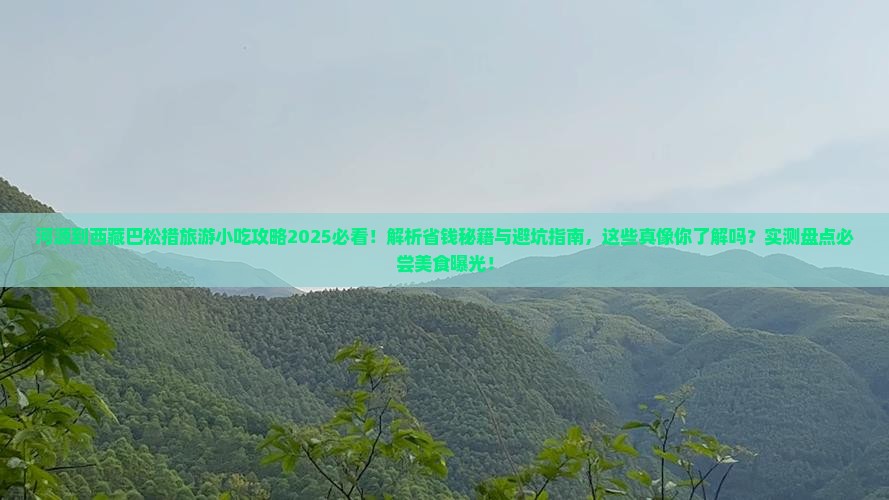 河源到西藏巴松措旅游小吃